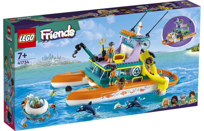 Конструктор LEGO Friends Морський рятувальний човен (41734).