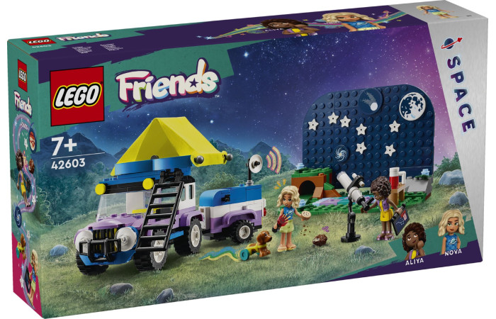 Конструктор LEGO Friends Автомобіль для кемпінгу для спостереження за зірками (42603).