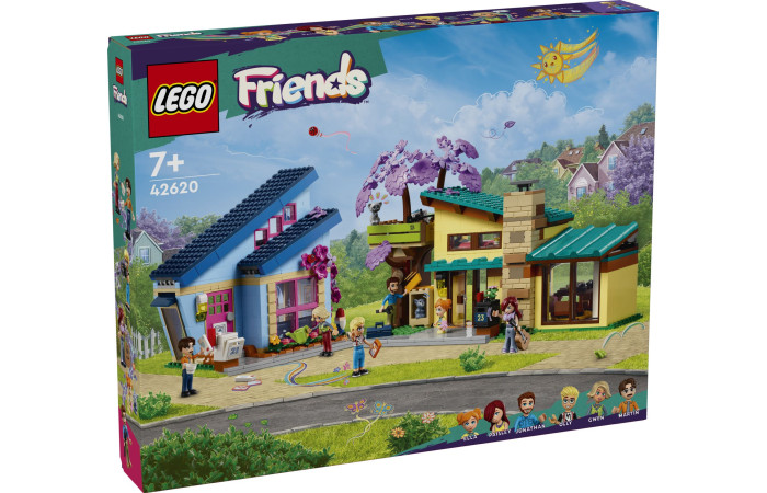 Конструктор LEGO Friends Сімейні будинки Оллі та Пейслі (42620). Конструктор LEGO Friends Сімейні будинки Оллі та Пейслі (42620).