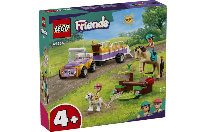 Конструктор LEGO Friends Трейлер із кіньми та поні (42634).