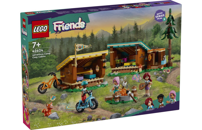 Конструктор LEGO Friends Спортивний табір: затишні будиночки (42624).