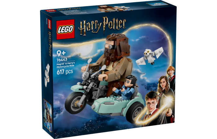 Конструктор LEGO Harry Potter Поїздка Хагріда та Гаррі на мотоциклі (76443). Конструктор LEGO Harry Potter Поїздка Хагріда та Гаррі на мотоциклі (76443).