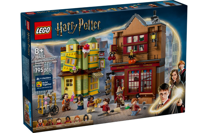 Конструктор LEGO Harry Potter Товари для квідичу та кафе-морозиво (76452).