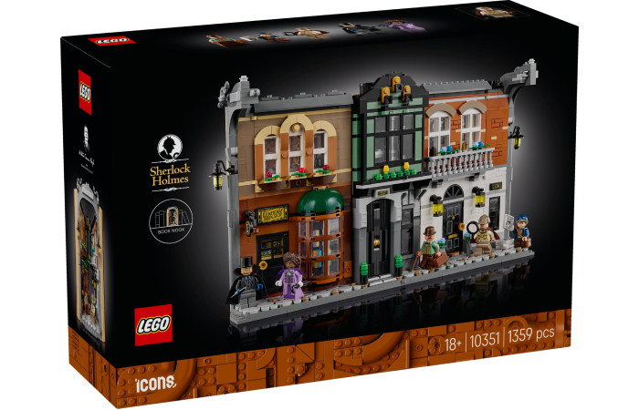 Конструктор LEGO Icons Шерлок Холмс: Книжковий куточок (10351).