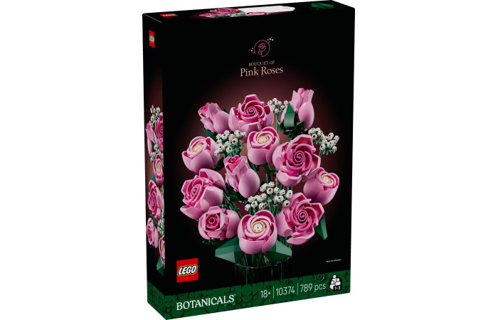 Конструктор LEGO Icons Букет рожевих троянд (10374).