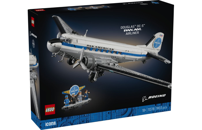 Конструктор LEGO Icons Авіалайнер Douglas DC-3 PAN AM (11378).