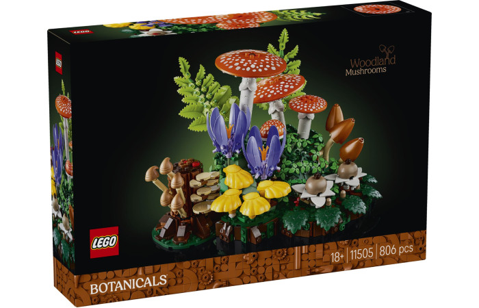 Конструктор LEGO Icons «Лісові гриби» (11505).