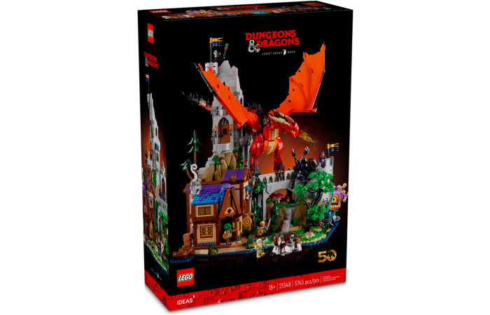 Конструктор LEGO Ideas Підземелля та дракони: Казка Червоного Дракона (21348).