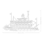 Конструктор LEGO Ideas Річковий пароплав (21356). Конструктор LEGO Ideas Річковий пароплав (21356).