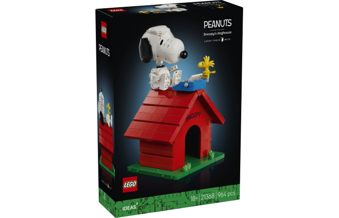 Конструктор LEGO Ideas Пузата крихітка: будка Снупі (21368).
