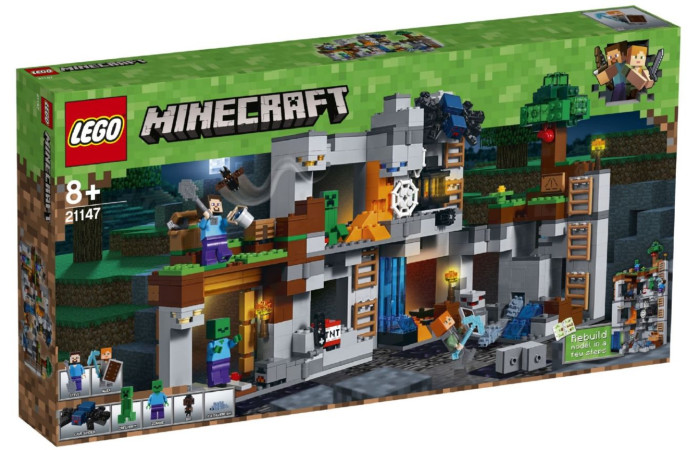 Конструктор LEGO Minecraft Пригоди у шахтах (21147).