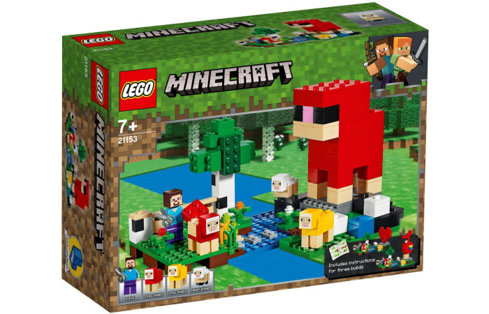 Конструктор LEGO Minecraft Ферма вовни (21153).