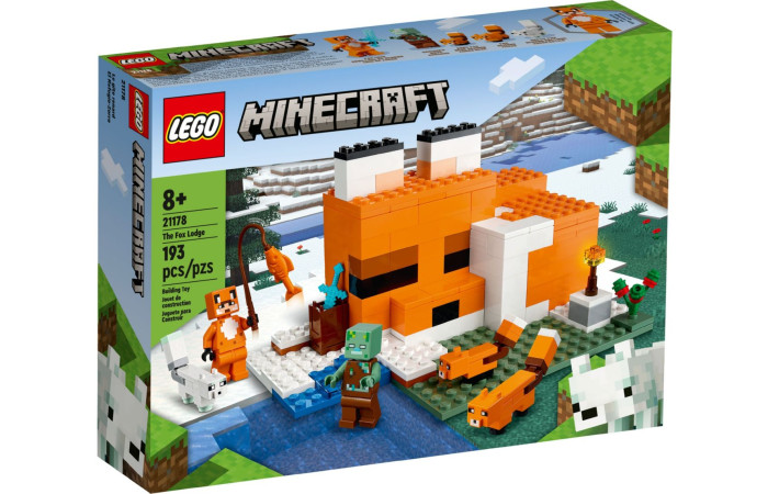 Конструктор LEGO Minecraft Лиса хатина (21178).
