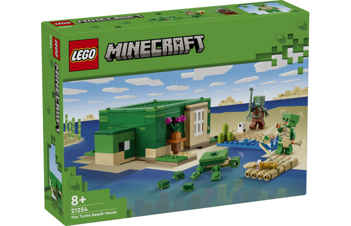 Конструктор LEGO Minecraft Черепаховий пляжний будиночок (21254).
