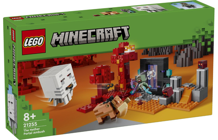 Конструктор LEGO Minecraft Засідка на порталі Порожнечі (21255).