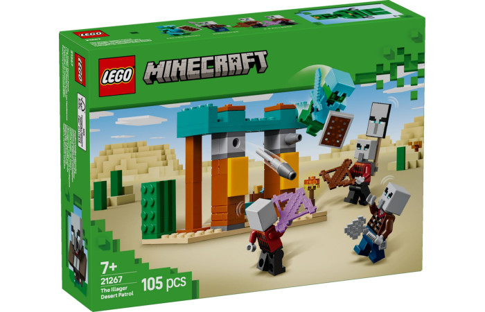 Конструктор LEGO Minecraft Пустельний патруль розбійника (21267).