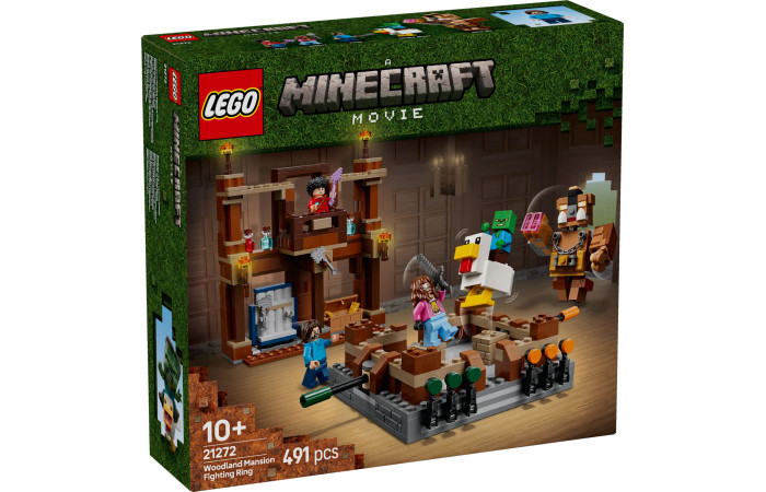 Конструктор LEGO Minecraft Бійцівський ринг у лісовому маєтку (21272).