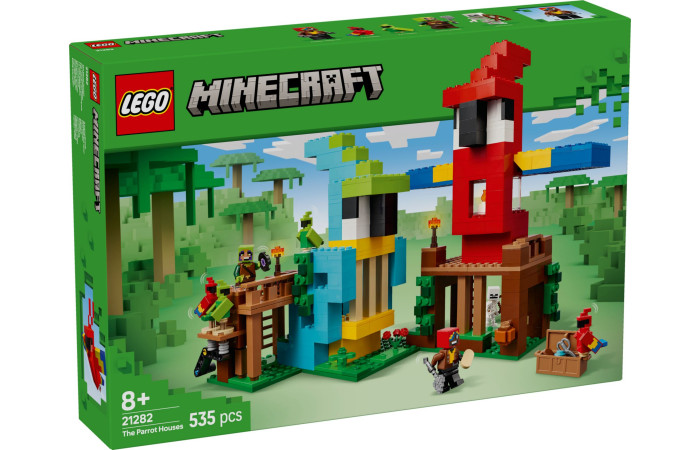 Конструктор LEGO Minecraft Будинки для папуг (21282).