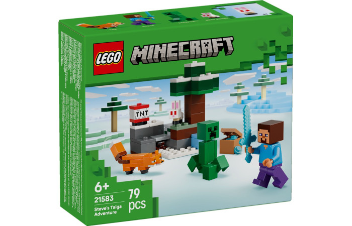 Конструктор LEGO Minecraft Пригоди Стіва в тайзі (21583).
