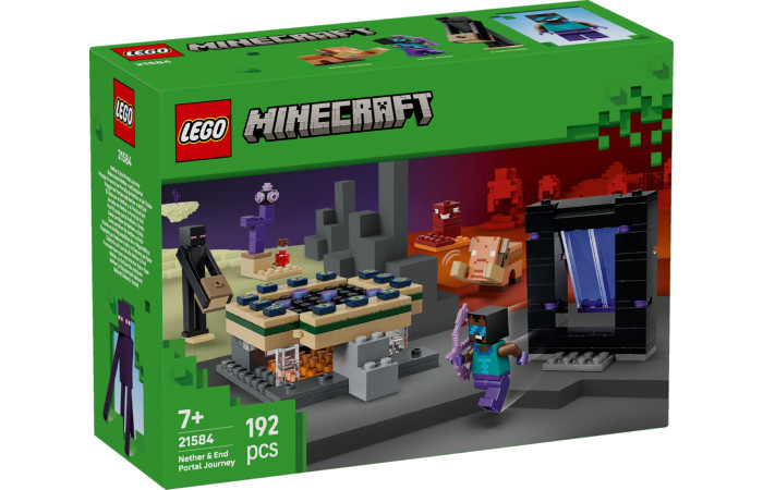 Конструктор LEGO Minecraft Подорож до Нижнього світу і порталу Краю (21584).