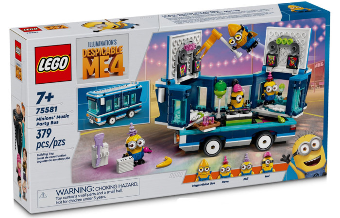 Конструктор LEGO Minions Музичний автобус Міньйон (75581). Конструктор LEGO Minions Музичний автобус Міньйон (75581).