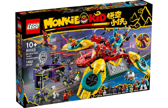 Конструктор LEGO Monkie Kid Командний дронкоптер Манкі Кіда (80023).