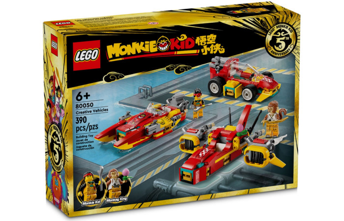 Конструктор LEGO Monkie Kid Креативні автомобілі (80050).