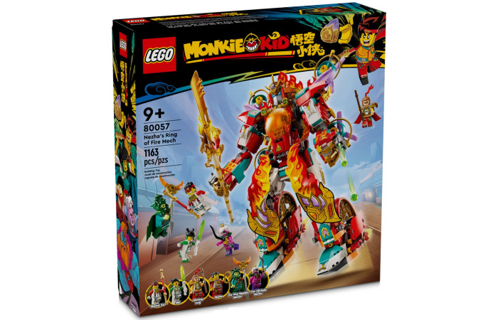 Конструктор LEGO Monkie Kid Механічне вогняне кільце Ніжі (80057).