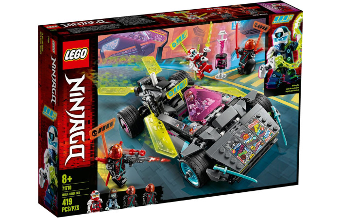 Конструктор LEGO NINJAGO Тюнінгований ніндзямобіль (71710).
