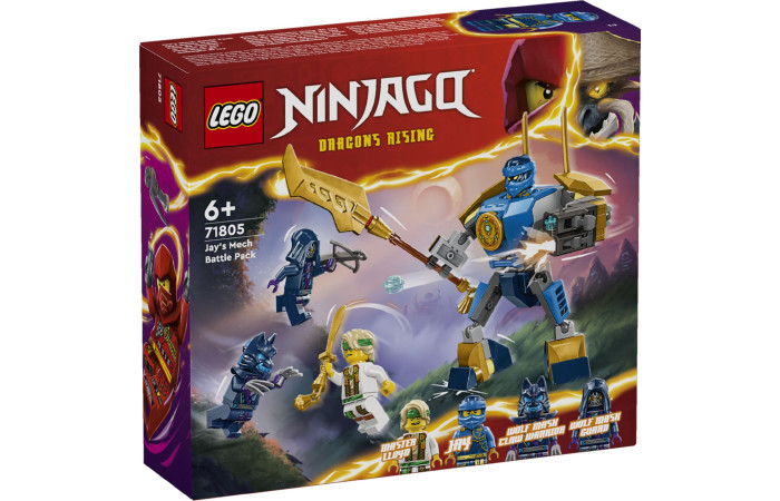 Конструктор LEGO NINJAGO Бойовий набір мехів Джея (71805).