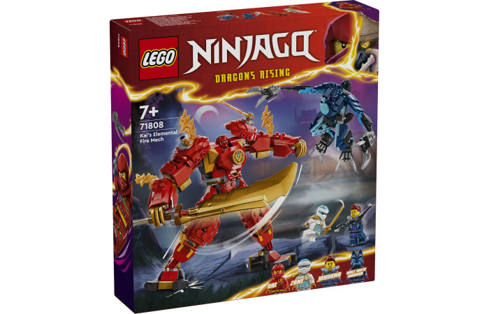 Конструктор LEGO NINJAGO Елементальний вогняний механізм Кая (71808).