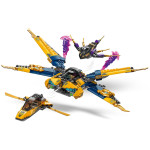 Конструктор LEGO NINJAGO Суперштормовий літак Раса та Аріна (71833).
