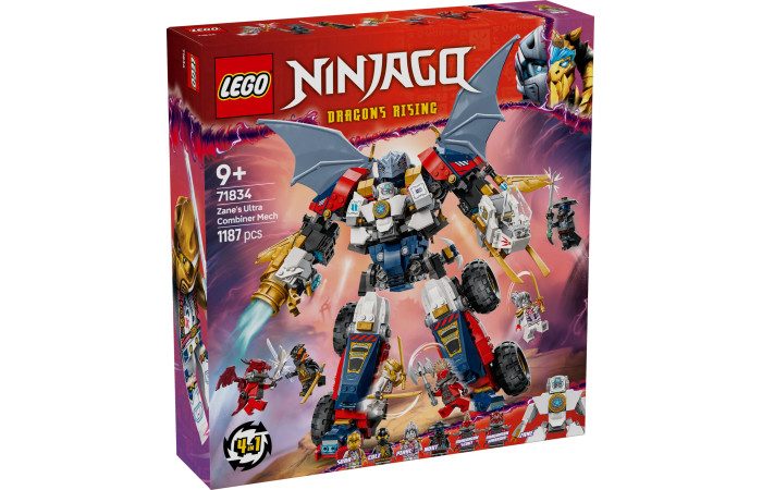 Конструктор LEGO NINJAGO Ультраоб'єднувальний робот Зейна (71834).
