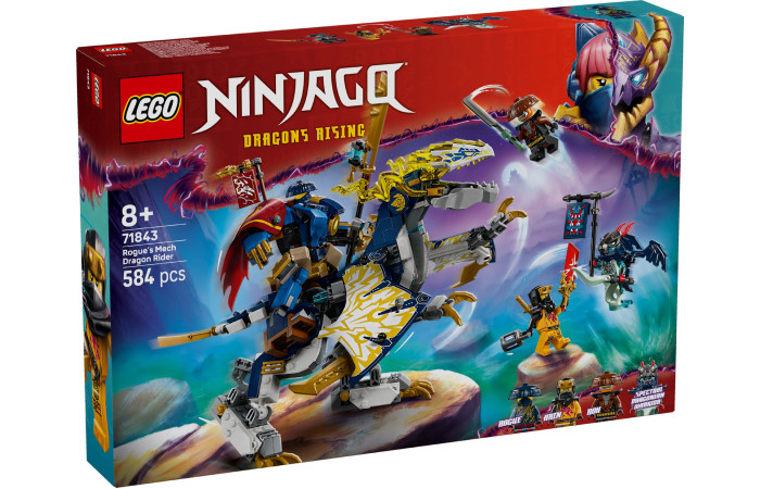 Конструктор LEGO NINJAGO Механічний драконячий вершник Плута (71843).