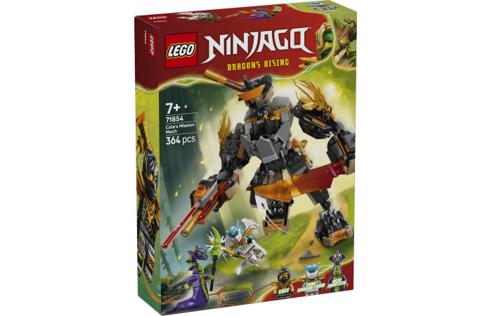 Конструктор LEGO NINJAGO Бойовий робот Коула та дракон-Зейн (71854).