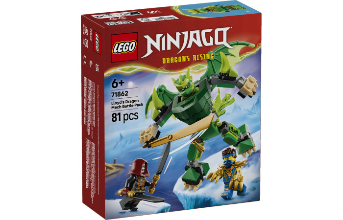Конструктор LEGO NINJAGO Робот-дракон Ллойда (71862).
