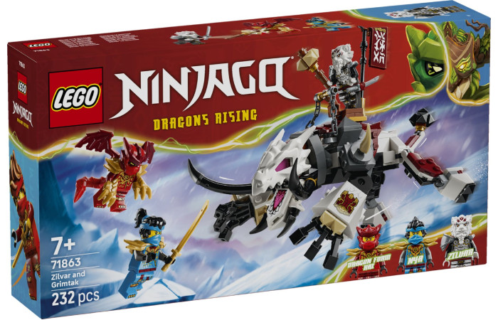 Конструктор LEGO NINJAGO Зільвар і драконів звір Грімтак (71863).