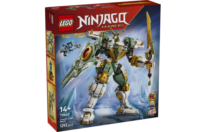 Конструктор LEGO NINJAGO Титановий костюм Ллойда: 15-та річниця (71860). Конструктор LEGO NINJAGO Титановий костюм Ллойда: 15-та річниця (71860).