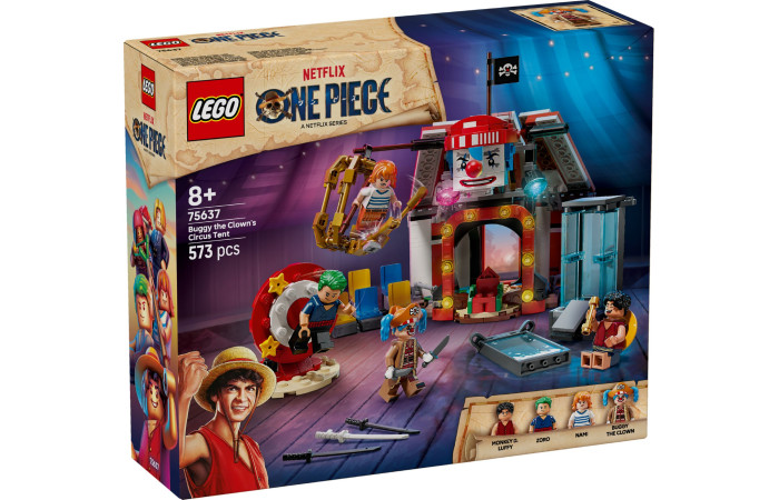Конструктор LEGO ONE PIECE Цирк-шапіто клоуна Баггі (75637). Конструктор LEGO ONE PIECE Цирк-шапіто клоуна Баггі (75637).