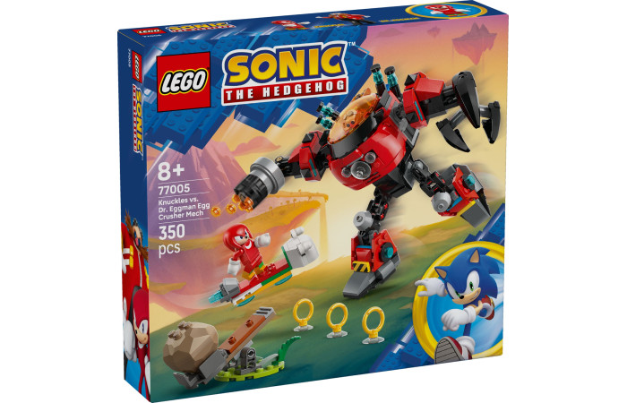 Конструктор LEGO Sonic Наклз проти Доктора Еггмана (77005). Конструктор LEGO Sonic Наклз проти Доктора Еггмана (77005).