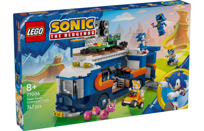 Конструктор LEGO Sonic Вантажівка-штаб Команди Соніка (77006). Конструктор LEGO Sonic Вантажівка-штаб Команди Соніка (77006).