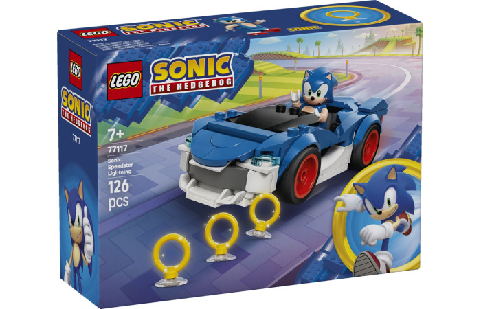 Конструктор LEGO DREAMZzz Машина Соніка Швидкісна зірка (77117).