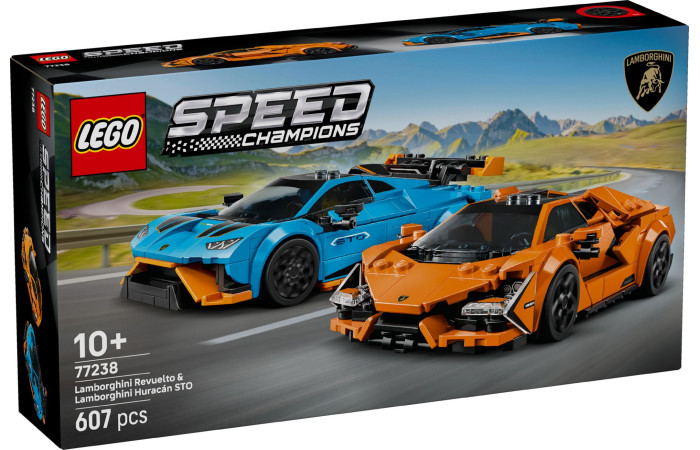 LEGO Чемпіони швидкості Lamborghini Revuelto та Huracán STO (77238).