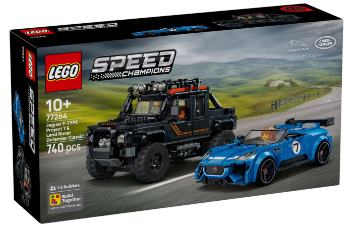 Конструктор LEGO Speed ​​Champions Jaguar Project 7 та Land Rover Defender (77264).