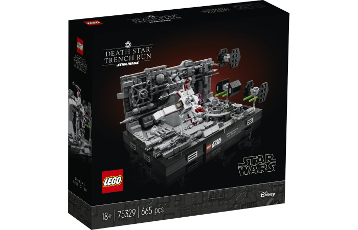 Конструктор LEGO Star Wars Діорама: Проліт над Зіркою Смерті (75329).