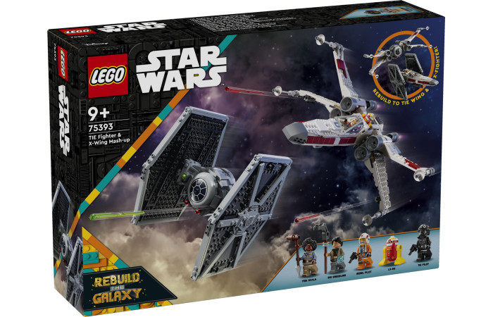 Конструктор LEGO Star Wars Мікс винищувачів TIE і X-Wing (75393).