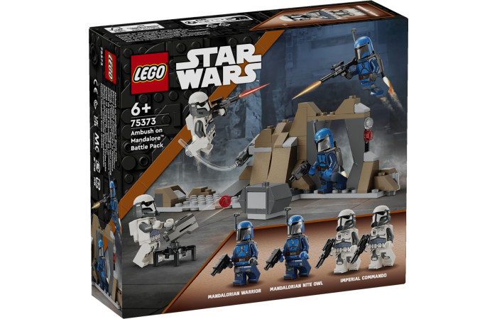 Конструктор LEGO Star Wars Бойовий набір Засідка на Мандалорі (75373).