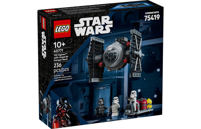 Конструктор LEGO Star Wars Винищувач TIE Fighter з імперською ангарною стійкою (40771).
