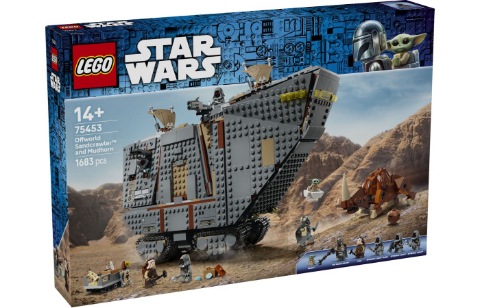 Конструктор LEGO Star Wars Позапланетний піщаний краулер та грязерог (75453).