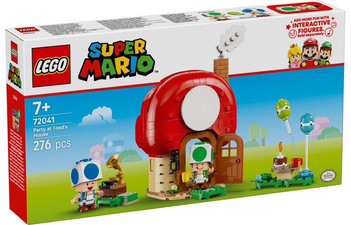 Конструктор LEGO Super Mario Вечірка біля будинку Тоада (72041).